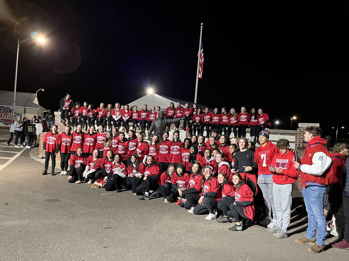Powder Puff Football tonight!! Great game ladies! Dance Team halftime show was a hit. Congrats to the RED team on a 13-0 win!