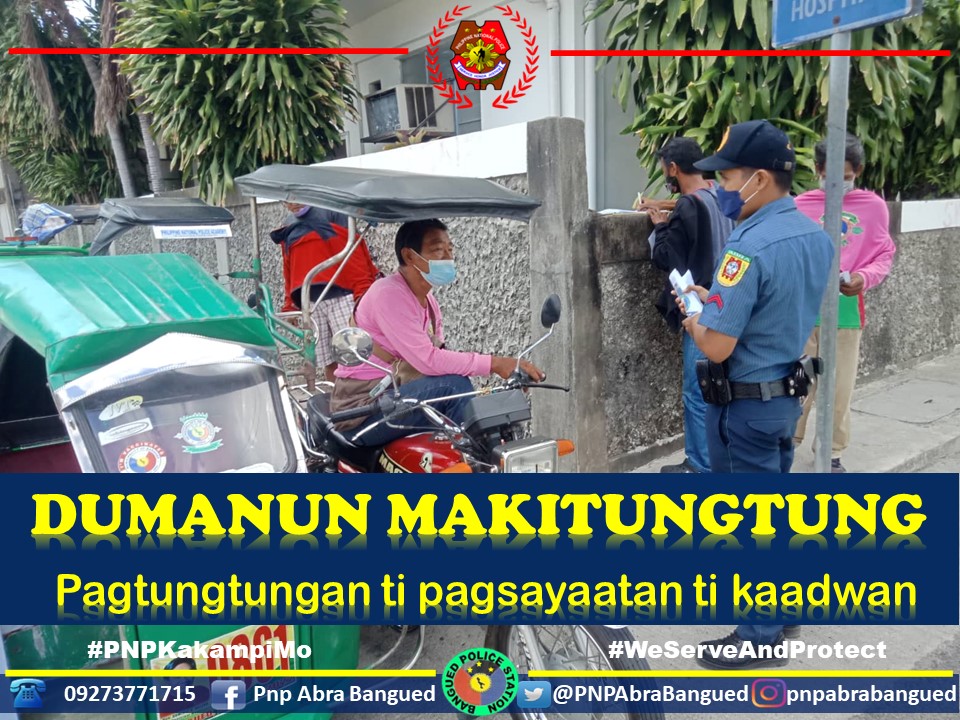 PNPAbraBangued's tweet photo. #lifeisbeautiful
#KaligtasanNyoSagotKo
#TulongTulongTayo
#MKKequalsK
#DumanunMakitungtung
#PROCORcares https://t.co/3hqFWKmyl7