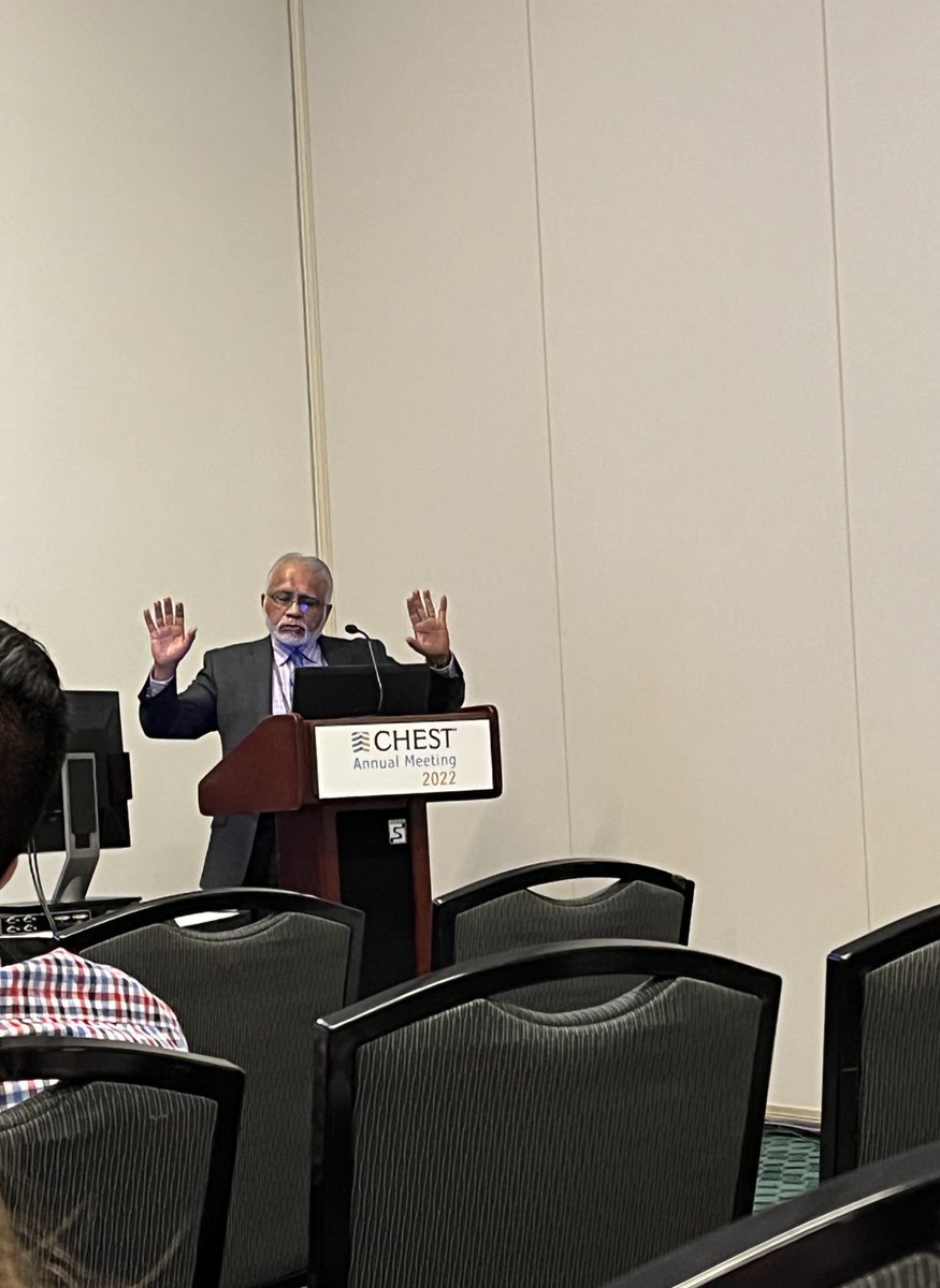 @ACM_LTx_Bronch <a href="/accpchest/">CHEST</a> Fantastic talk by Dr. Mehta - the man, the legend himself ! Airway complications post lung transplant.