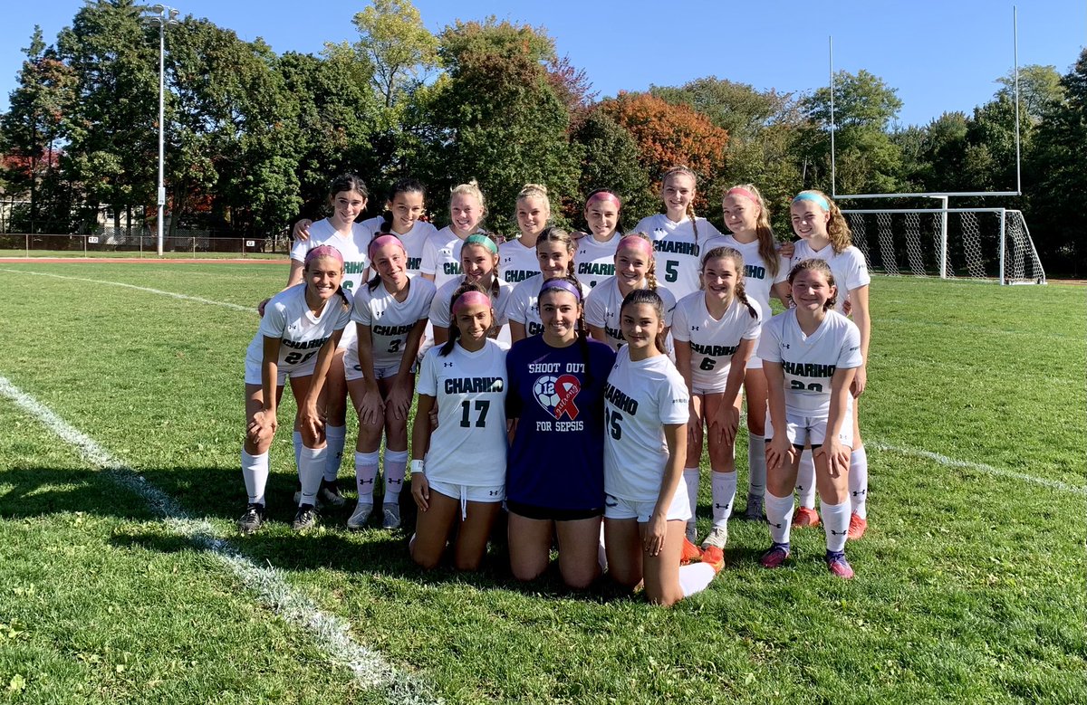 BrittneyGodbout's tweet photo. Reid and the Chariho Lady Chargers helped raise money for The Gianna Cirella Memorial Fund with the Shoot Out for Sepsis ๐ #gistrong Reid made 5 huge saves in honor of Gianna! Forever in our hearts ๐โฝ๏ธ https://t.co/D3j5wCHcit