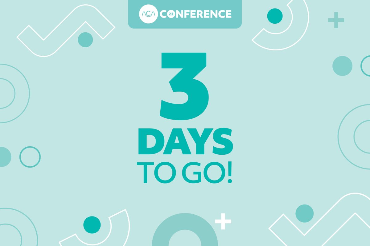 AusChiros's tweet photo. The countdown is officially on! Just 3 days until ACA Conference 2022! We're looking forward to seeing you again in person and online #ACAConf https://t.co/TkbIHKouF2 https://t.co/RkO6hMmGih