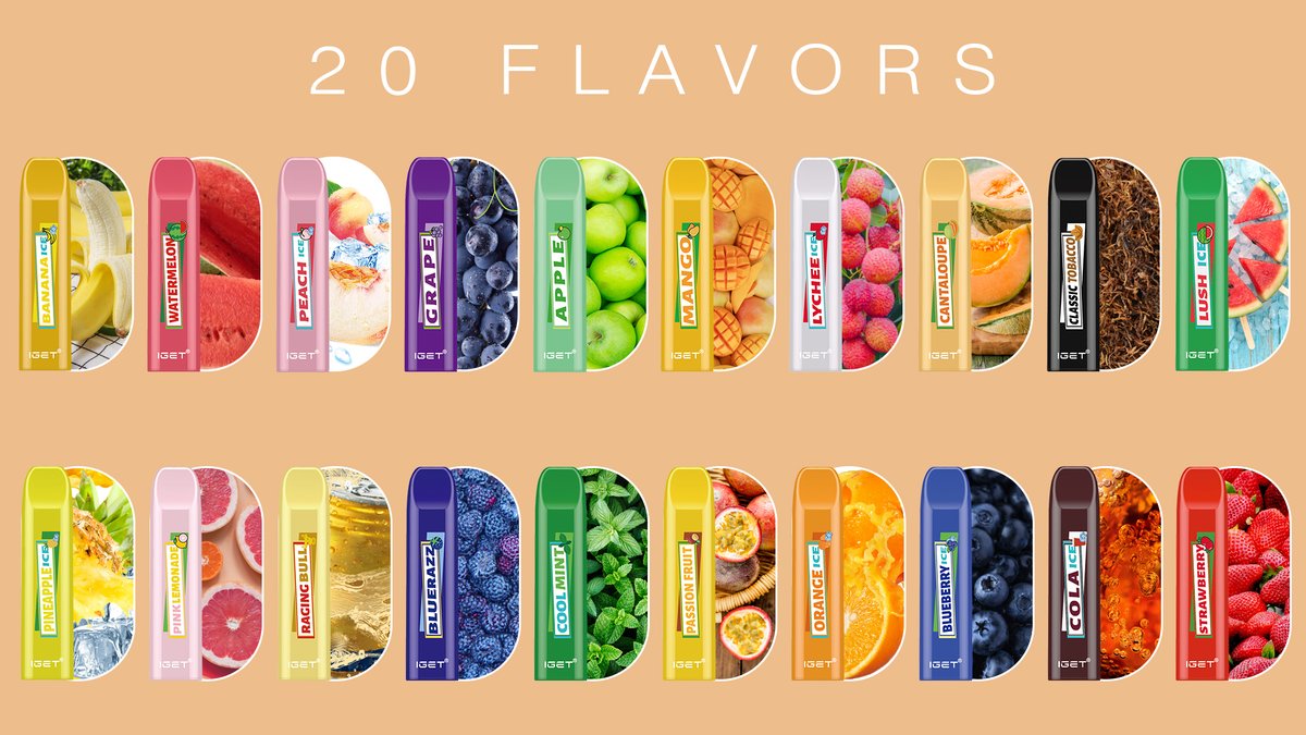 IGET_Global's tweet photo. IGET JANNA series
350 Puffs
20 flavors to choose from
warning strictly for 21 years and over🙅‍♂️🚬

#igetvape #igetvapedisposable #igetshion #igetjanna #igetxxl #igetplus #igetnova #igetking
#igetmax #igetmega #igetbar #vapeaustralia #australiavape https://t.co/YNQlGL57z6