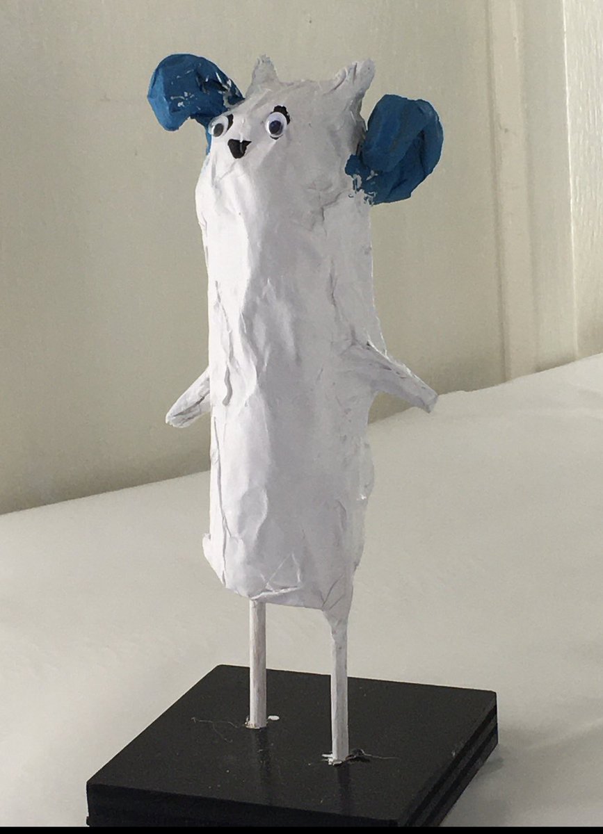 I saw the best UNC Rameses today. A child’s paper mache entry <a href="/NCStateFair/">N.C. State Fair</a> .