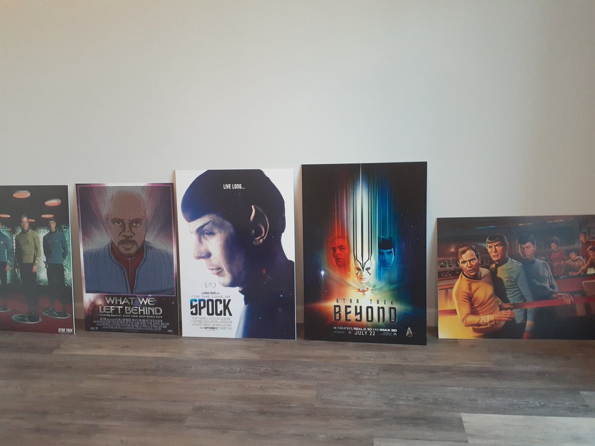 davidzappone's tweet photo. Here's some of the poster art for my new place in Toluca Lake. Does anyone recognize a theme? @startrek, paramountplus #voyagerdocumentary https://t.co/y1J20Jn7H9