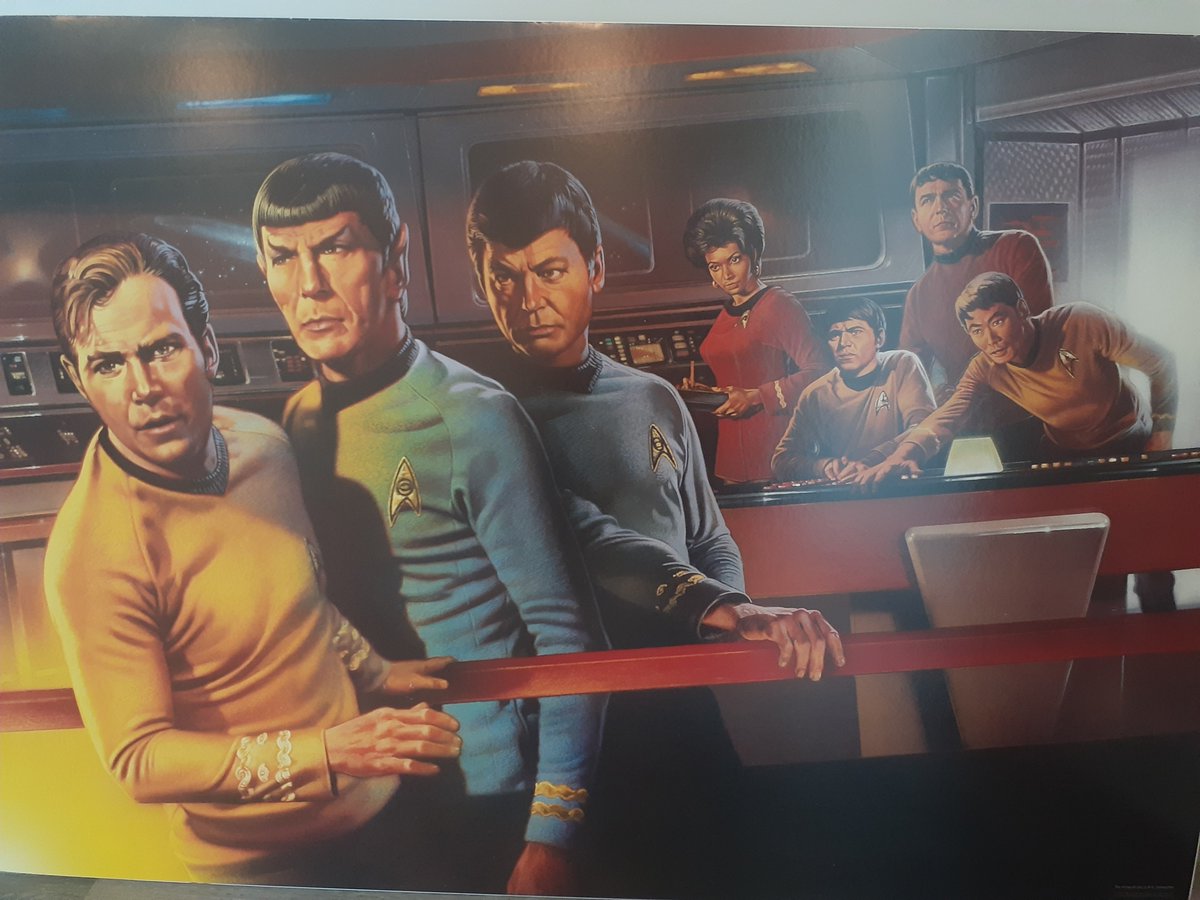 davidzappone's tweet photo. Here's some of the poster art for my new place in Toluca Lake. Does anyone recognize a theme? @startrek, paramountplus #voyagerdocumentary https://t.co/y1J20Jn7H9