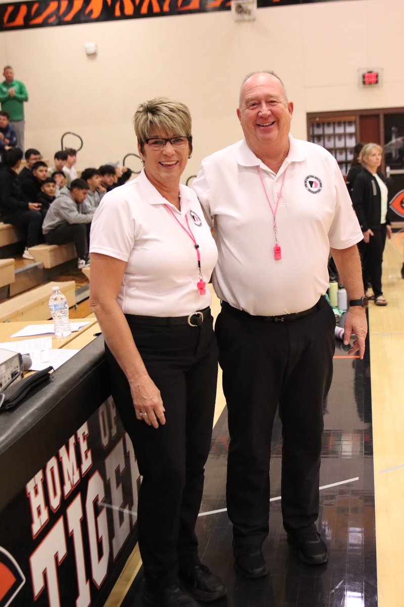 TigerVisionCHS's tweet photo. Thank you to Jean Stadtlander and Stuart Dusenberry for officiating regional volleyball tonight at Carroll. Two of the best in the state! We appreciate you officiating and providing the opportunity for our students to compete.  @IHSAA @IGHSAU @NFHS_Org https://t.co/EAPI2pGTeF
