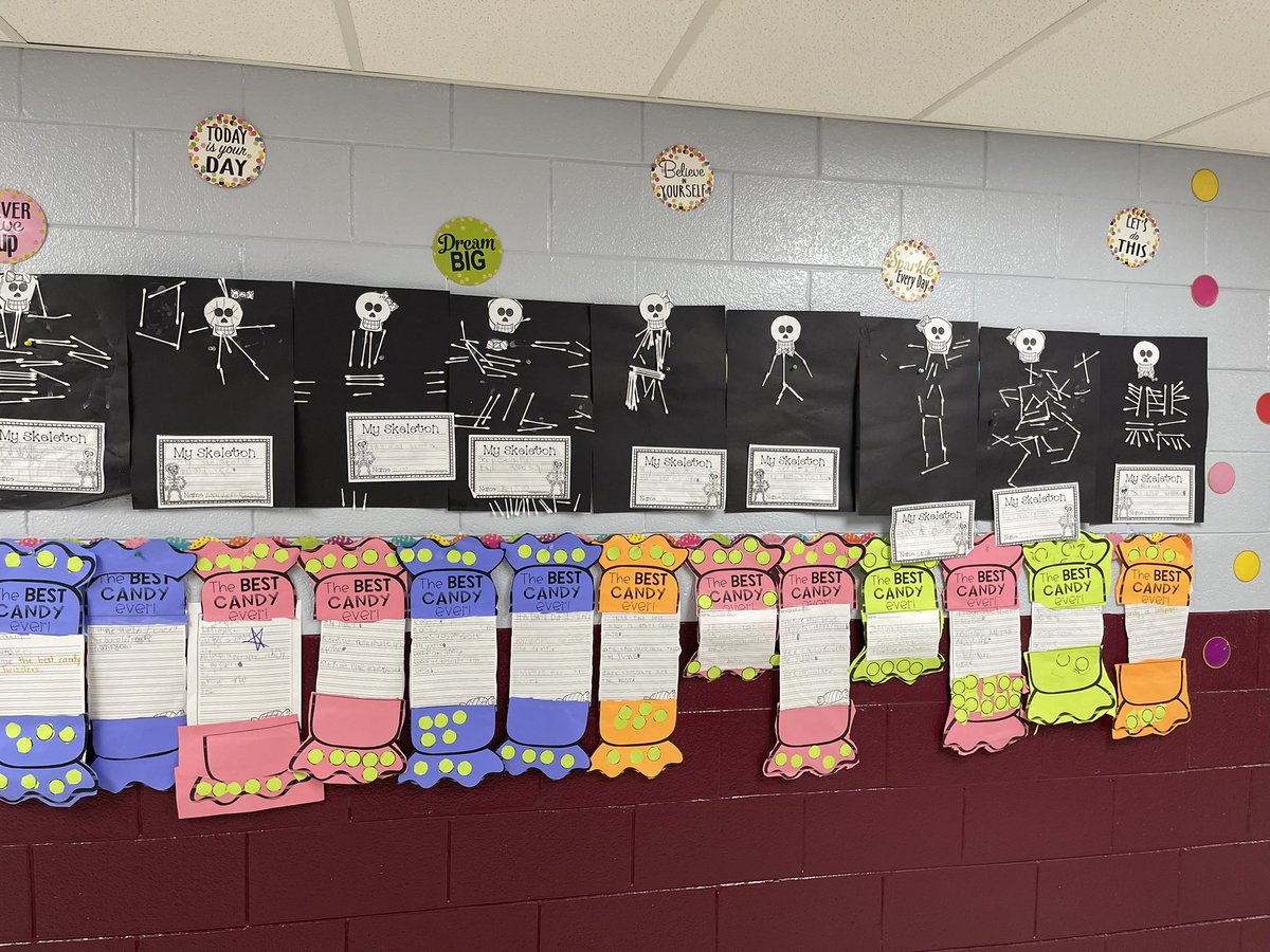 MsC_BVKDG's tweet photo. Spooky skeletons and yummy candy in the hallways at Bridgeview School! These kindergarteners are ready for Halloween! 🎃👻#kindergarten #bvpride #D109 @BVGoBobcats @ISD109 https://t.co/SMcZA1O7MB
