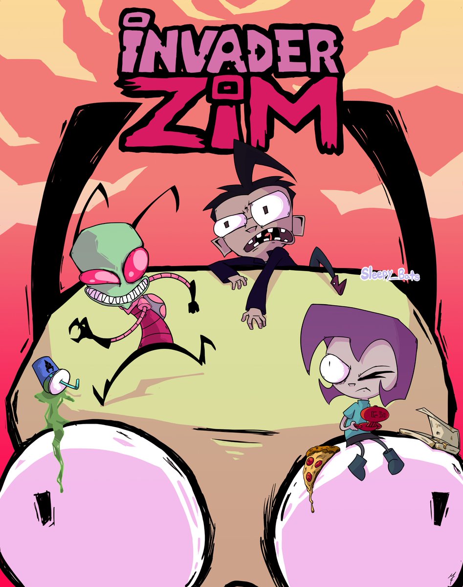 _SleepyBats_'s tweet photo. The last Invader Zim related illustration I did for an old contest. My fav for sure! Was going for a "what if this was a cover for the comic" kinda thing.
.
.
#invaderzim #zim #Dib #Gaz #Gir #ZimandDib #dibmembrane #gazmembrane #invaderzimfanart #invaderzimcomic https://t.co/QTWtFbYSMd