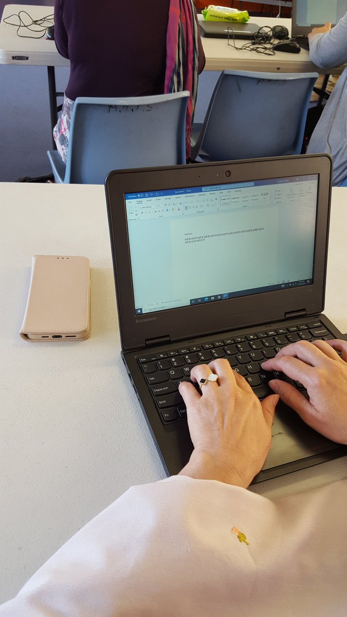 We had six delightful parents join us for our first computer class this morning. They learnt to start and shut down their computers, create a document and save it. They loved learning touch typing on their very first day <a href="/AuburnNthPS/">Auburn North PS</a>