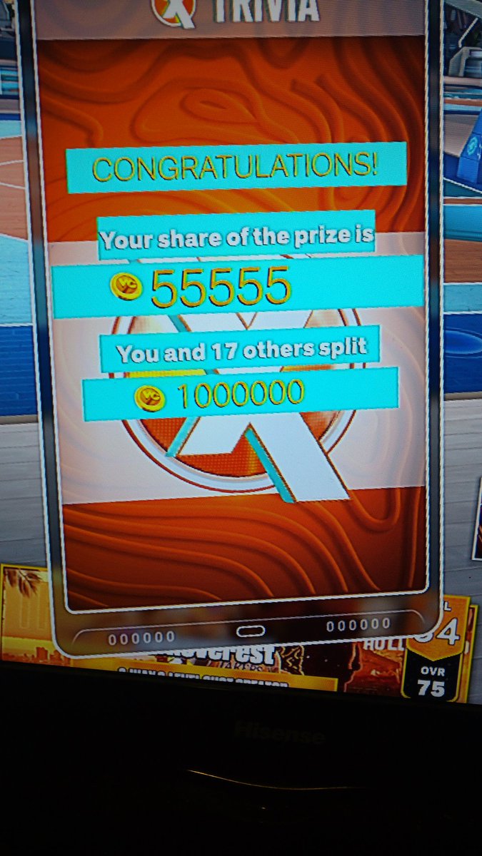 TheSlepttonDon's tweet photo. First Trivia win of the year!! Leggoooo #nba2k #nba2k23 #seasontipoff https://t.co/1SGAiw74cV
