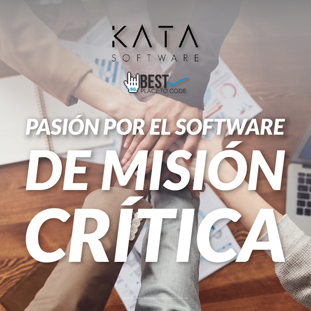 bestplacetocode's tweet photo. En Kata Software comparten una inmensa pasión por el Software de Misión Crítica. #KataSoftware @bestplacetocode #Dekatalogo https://t.co/LhqXtRXiV4