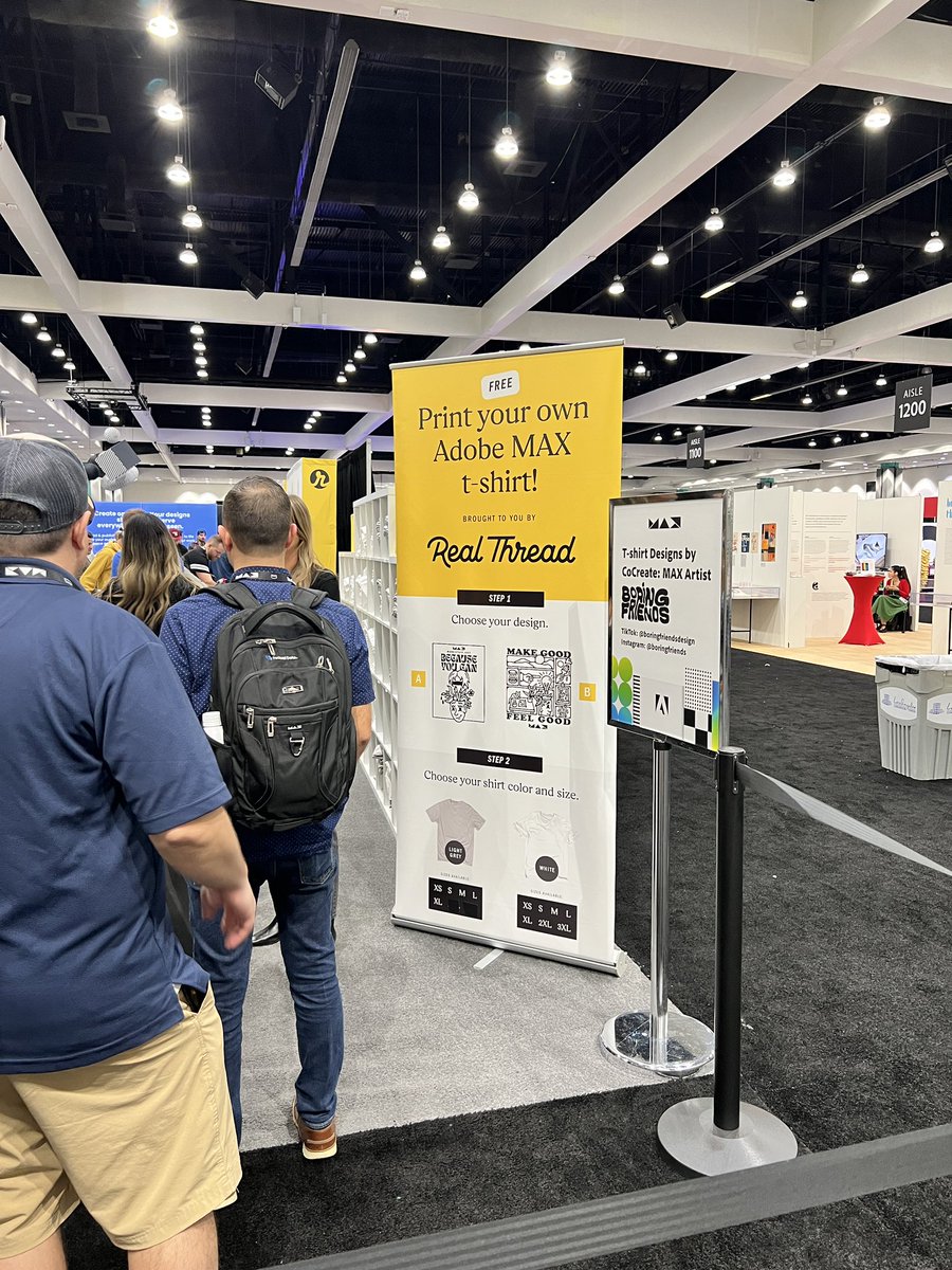 project29's tweet photo. Having a blast at #AdobeMAX. Shout out to #realthread for the free max shirt. 🔥 https://t.co/RQZYUC2bFU