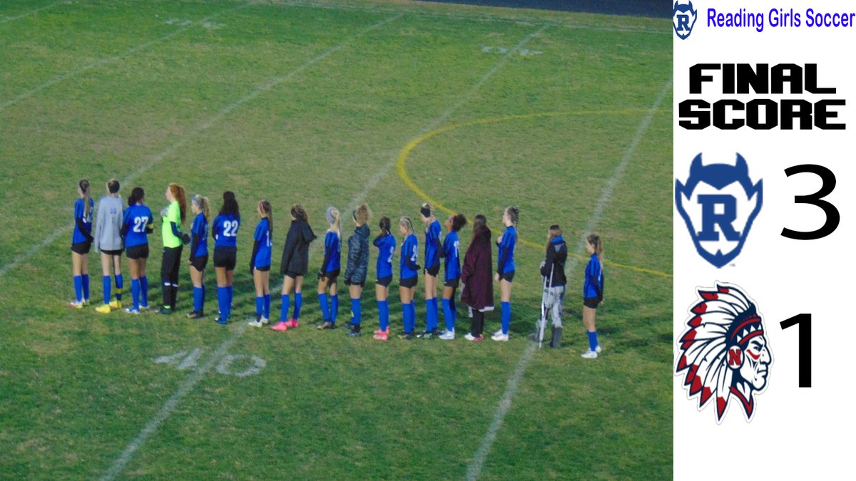 Reading with the 3-1 over Norwood as Reading moves to 11-5-1 overall after getting past the first round! Great game today as we played in the freezing rain/cold. Addy Koebbe, Olivia Simpson, and Chelsea Simpson each having a goal! Back in action saturday at noon! #BlueDevilPride