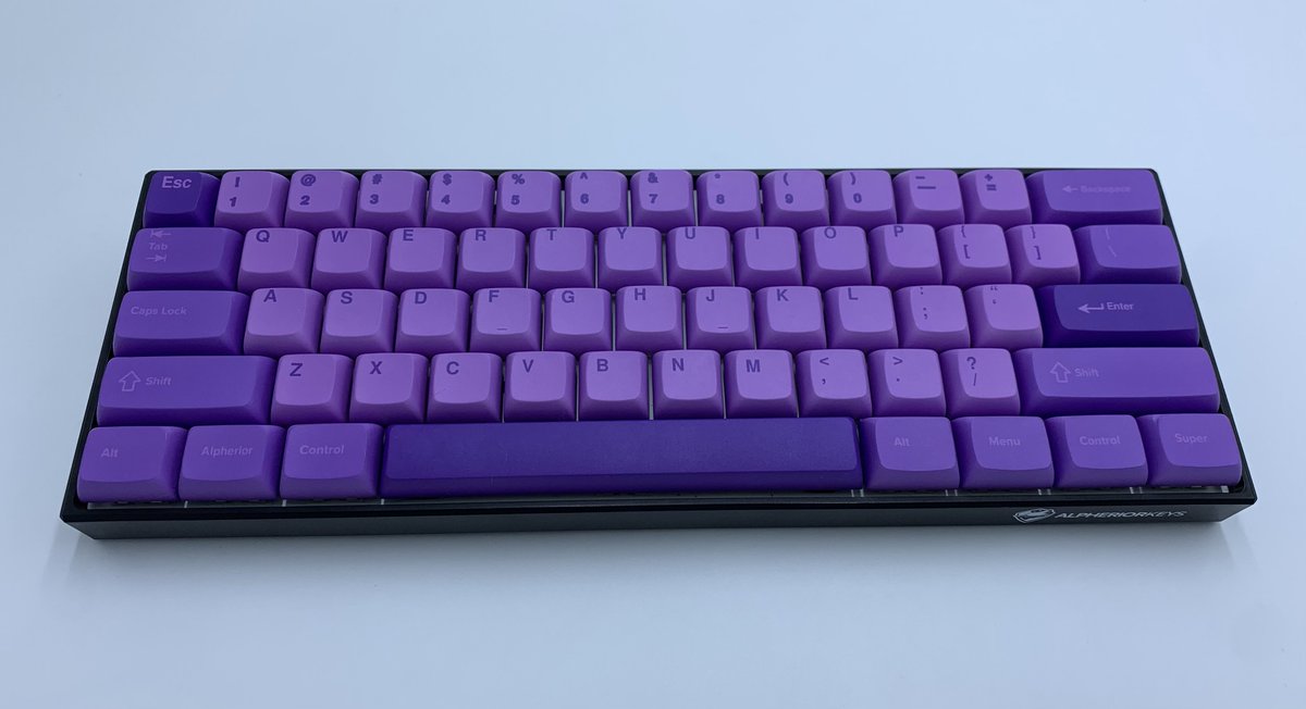 AlpheriorKeys's tweet photo. ITS GIVEAWAY TIME🥳 This time we’re giving away this 1 of 1 Purple Keycap Set! + We want your thoughts on how we could make it better :) 

-Like &amp; Retweet
-Follow the @AlpheriorKeys 
-Comment how we can improve this set

Winner Chosen in 2 days
Thank you and Good Luck!💜 https://t.co/mJK9mdkcYI