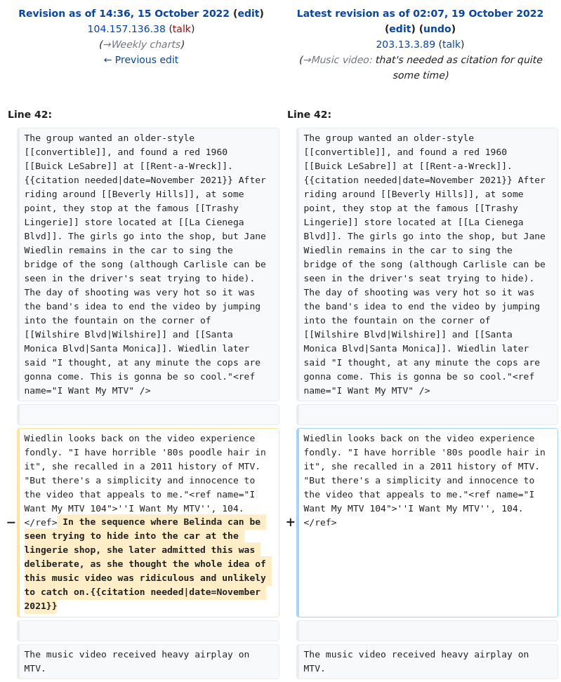 AussieParlEdits's tweet photo. Our Lips Are Sealed Wikipedia article edited anonymously from Department of Human Services https://t.co/4utjMVTqgY https://t.co/cH0rbEhwGg