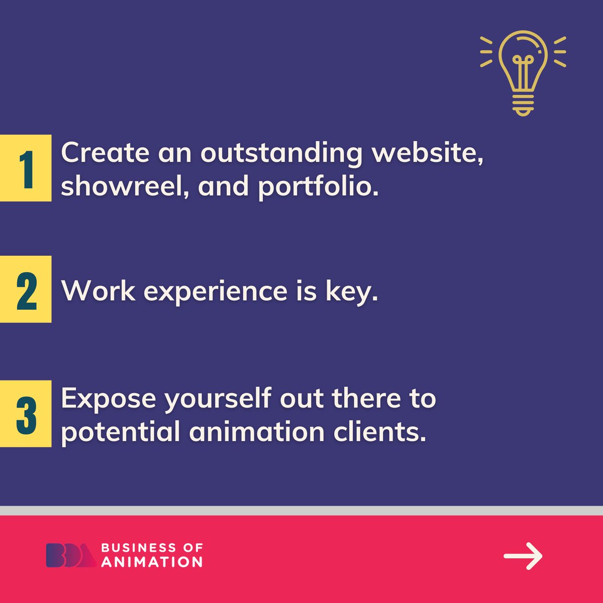 animationbiz's tweet image. Check out these 11 freelance animation tips that professionals swear by.

Want to Grow Your Freelance Animation Career or Studio? Sign up for our FREE Masterclass! Link in Bio.

#TipsforAnimator #TipsforAnimators #TipsforFreelanceAnimators #Animation #AnimationArt