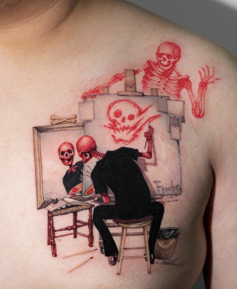kirbysgaydad's tweet photo. Tattoo by camoz https://t.co/xNHV4LTQDO
