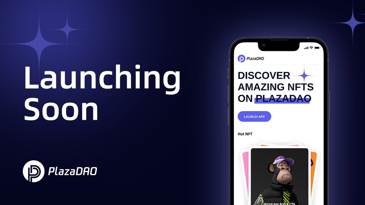 PlazaDAO's tweet photo. Coming soon! 
PlazaDAO - a Mystery Box #NFTs platform. Get your NFTs prepared and stay tuned for the official launch of @PlazaDAO .🪐 https://t.co/CVaFCCSKqx