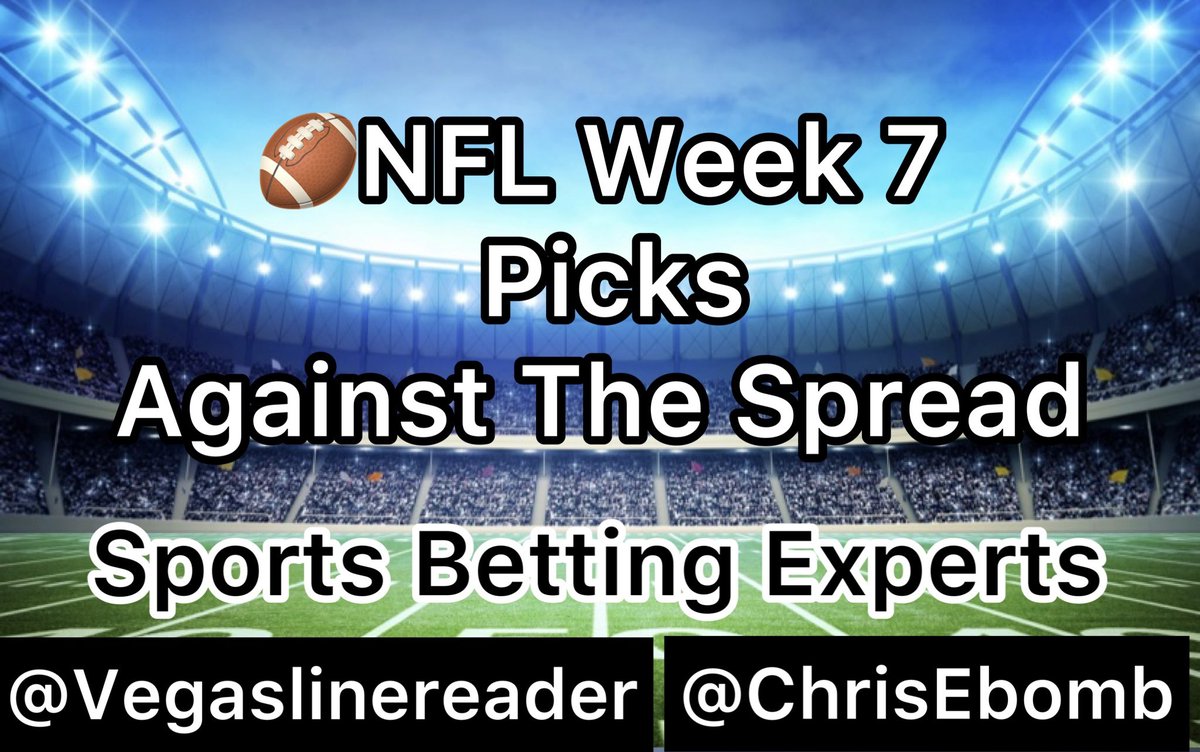 TackleTheBoard's tweet photo. 🏈NFL Week 7 Predictions Against The Spread for Every Game with @VegasLineReader &amp; @ChrisEbomb 

#Sportsbetting #GamblingTwitter #NFLTwitter #Freepicks 

Watch Now⬇️
https://t.co/LxUjxDDPNe https://t.co/LTYwaNLvtp