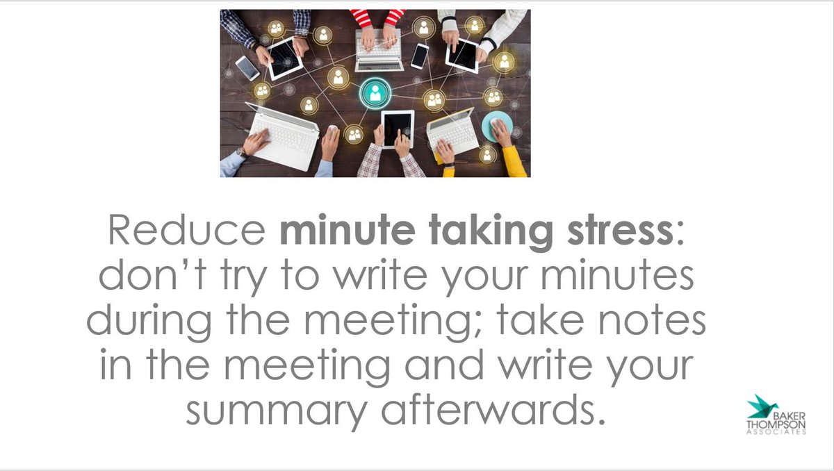 BakerThompsonAL's tweet photo. Today we're on #minutetaking for our attendees based in #Australia, #NewZealand and #HongKong

#PA #EA #MyCareerOfChoice #ReinforcePositivePerceptions #EmotionallyIntelligentLeader #TheCareerBehindTheJob #KnowYourManagersObjectives https://t.co/h3OUHrt8tV