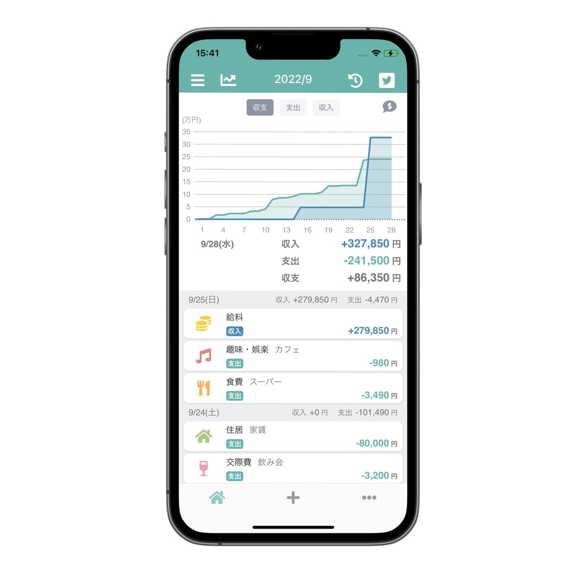 MoneyChart1's tweet image. 貯まる家計簿アプリMoneyChartをリリースしました🎉

・収支の状態をチャートで把握できるので無理せず貯蓄を増やすことが可能！
・収入だけ、支出だけの入力にも対応！

■iPhone
apps.apple.com/jp/app/%E5%AE%…

■Android
play.google.com/store/apps/det…

■公式サイト
moneychart.info

#MoneyChart
