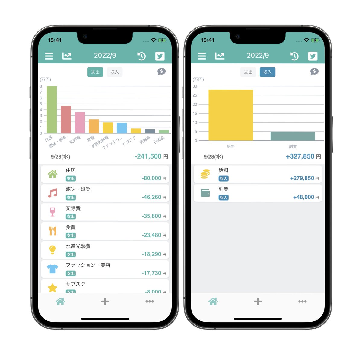 MoneyChart1's tweet image. 貯まる家計簿アプリMoneyChartをリリースしました🎉

・収支の状態をチャートで把握できるので無理せず貯蓄を増やすことが可能！
・収入だけ、支出だけの入力にも対応！

■iPhone
apps.apple.com/jp/app/%E5%AE%…

■Android
play.google.com/store/apps/det…

■公式サイト
moneychart.info

#MoneyChart