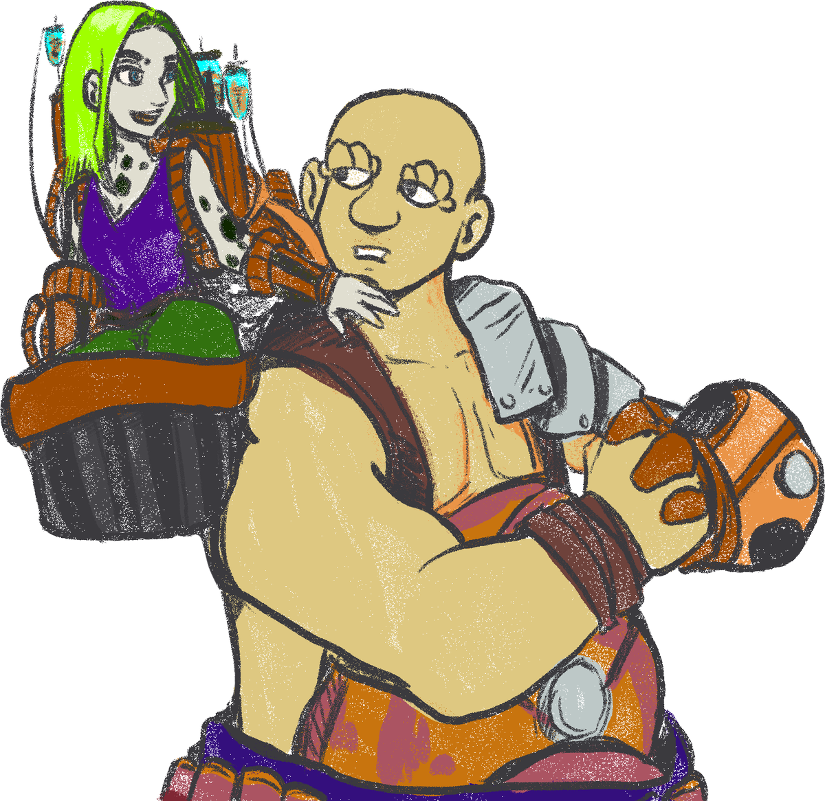 UnluckyRolls's tweet photo. @SunfloralChaos Also for consideration:

Sarah Creed, the gang leader of the Necromunda campaign run on this channel, who suffers from muscle dystrophy but perseveres in spite in the ultra-Detroit of the underhive. https://t.co/Zs4rTXndHu