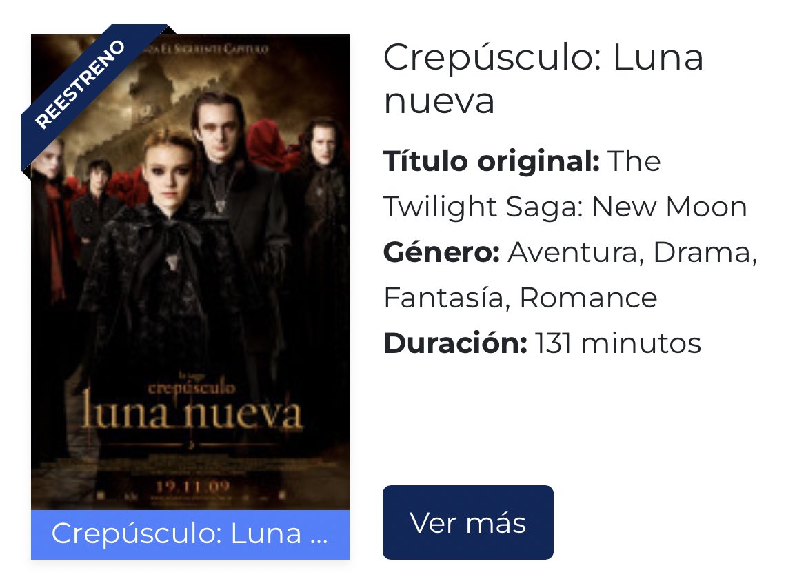 fedeebongiorno's tweet photo. 🍿‼️ el 17 de noviembre vuelve toda la saga crepúsculo a cines argentinos https://t.co/4EzqmmG4uB