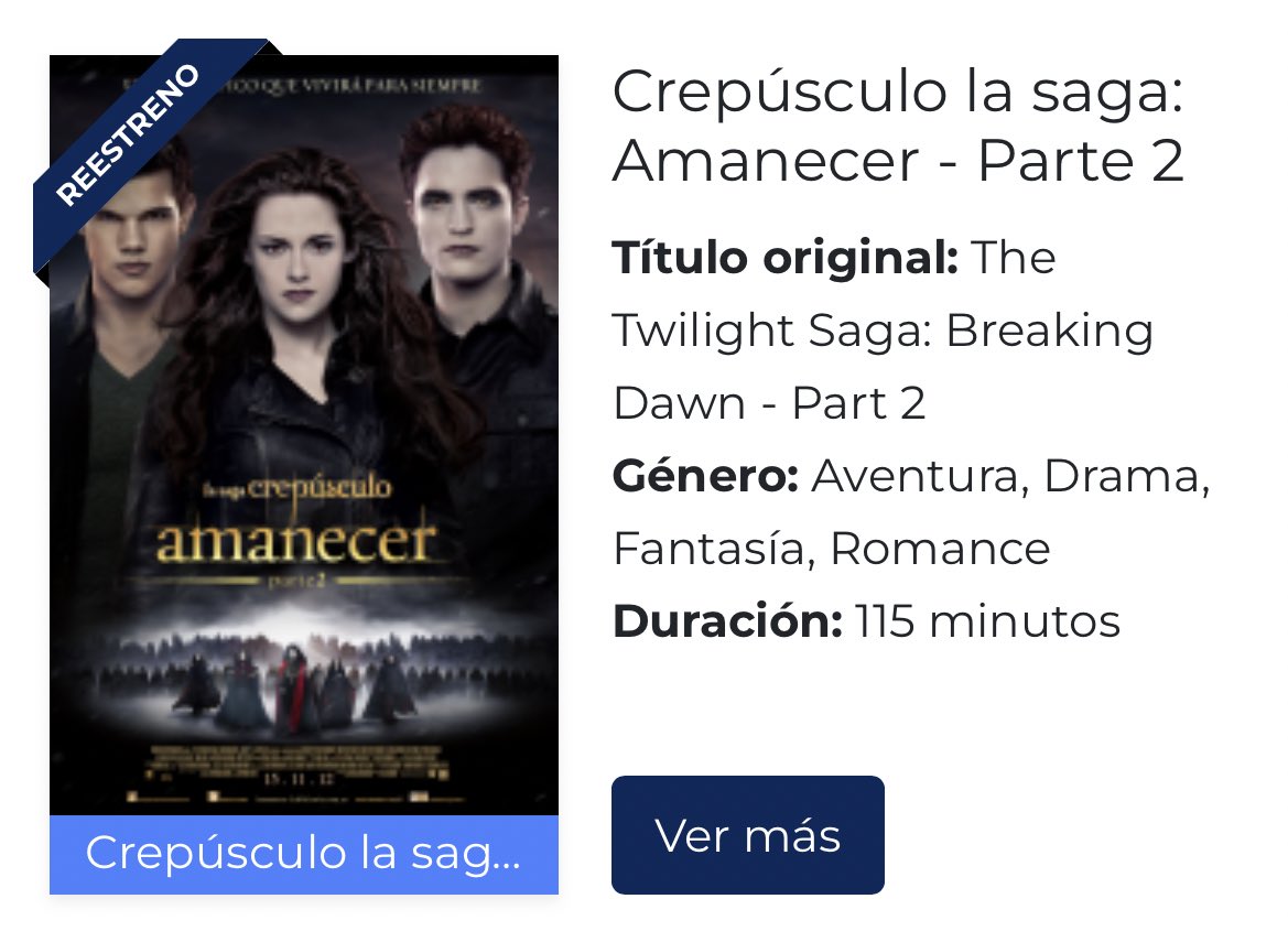 fedeebongiorno's tweet photo. 🍿‼️ el 17 de noviembre vuelve toda la saga crepúsculo a cines argentinos https://t.co/4EzqmmG4uB