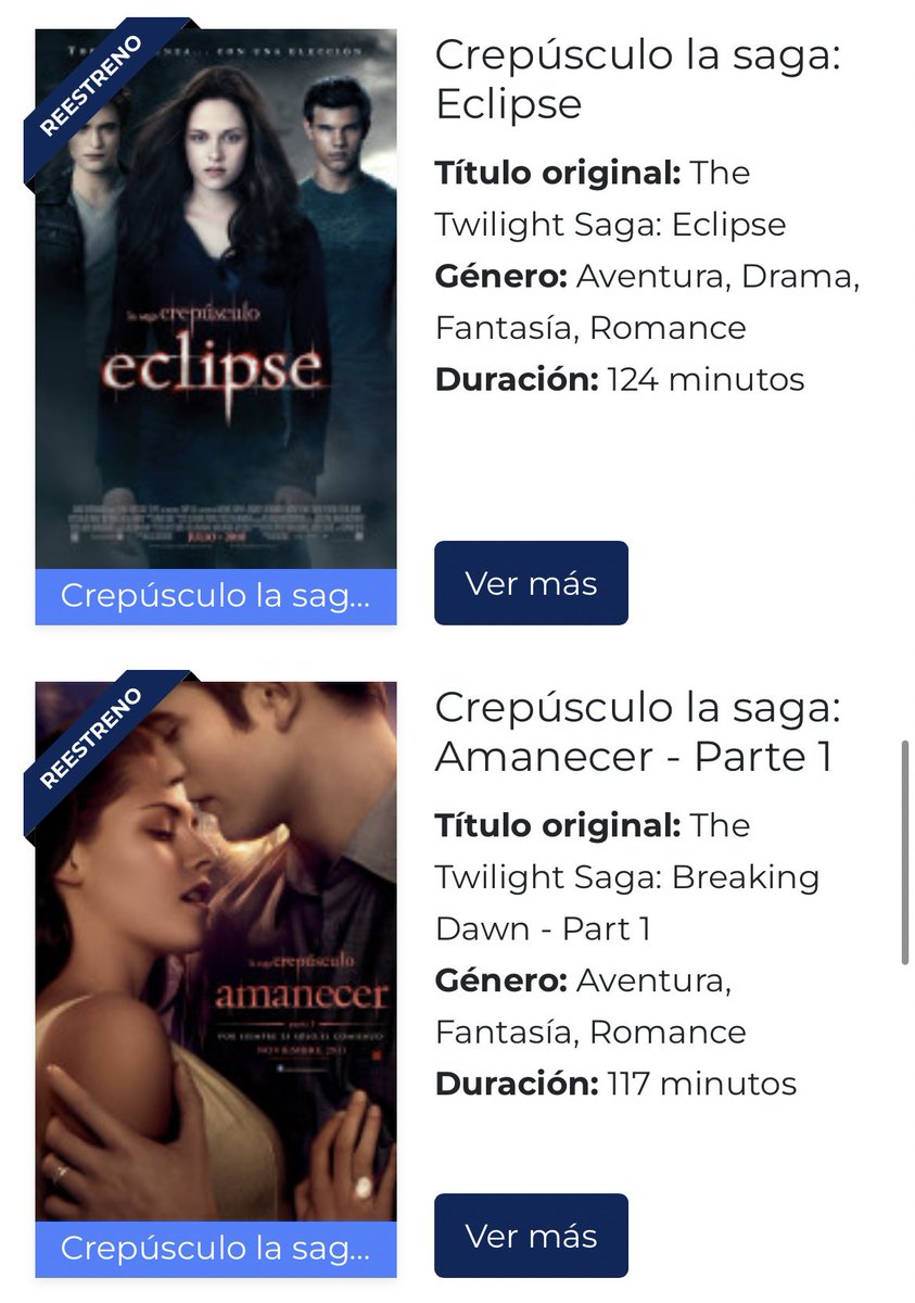 fedeebongiorno's tweet photo. 🍿‼️ el 17 de noviembre vuelve toda la saga crepúsculo a cines argentinos https://t.co/4EzqmmG4uB