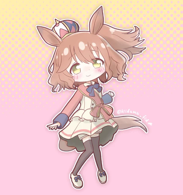 ぎりぎりでお迎えできました! ……天井で! それでもきてくれてありがとう! #ウマ娘 #アストンマーチャン