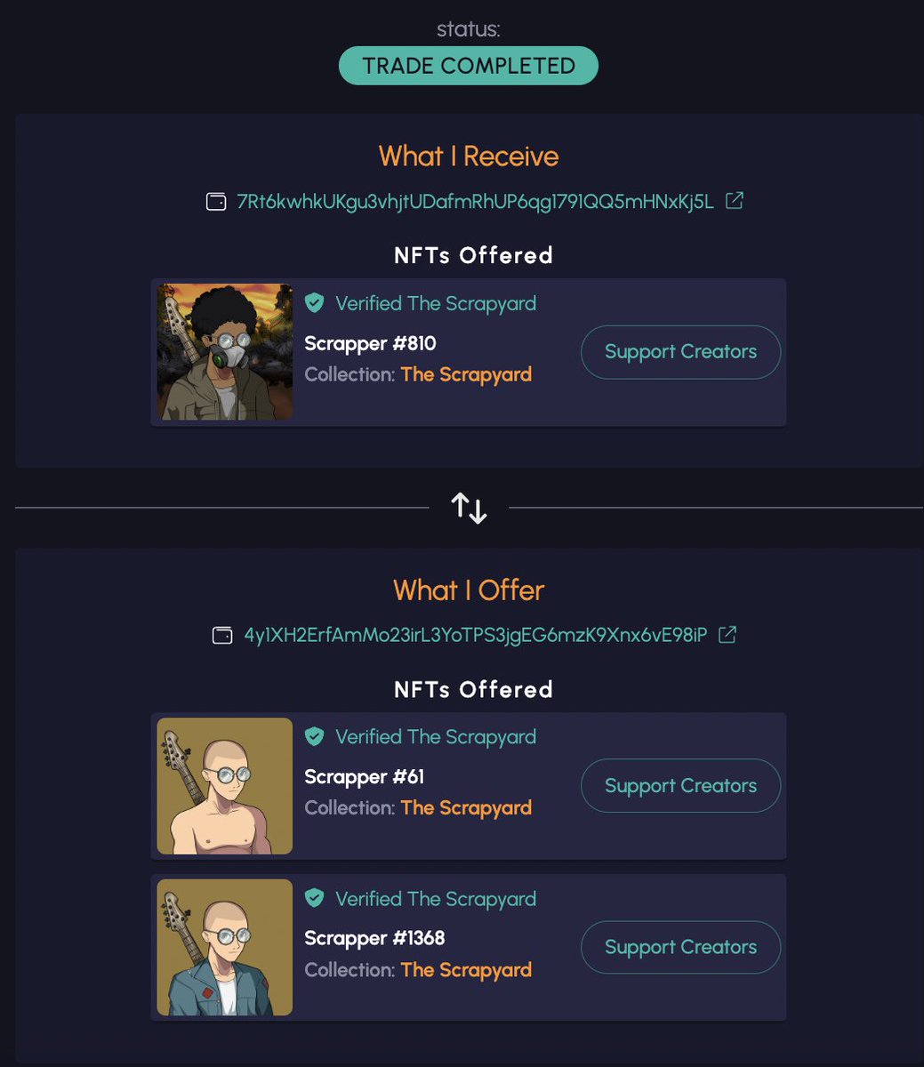 CrypticDick's tweet photo. @Yawww_Updates @TheScrapyardNFT It works! @TheScrapyardNFT @Invest4Succes https://t.co/UQG71FMk44