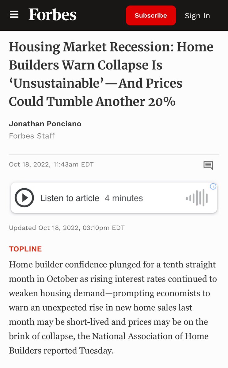 FightH1bAbuse's tweet photo. “Prices Could Tumble Another 20%”

https://t.co/bUX8ljXE8H

#realestatecrash #realestateagent #peoriaillinois #dunlapillinois #housingcrash #housingmarket #venkyrealestate #themongehometeam #remaxagent #kellerwilliams #richwoodshighschool #zillow #redfin https://t.co/XJU1RkovwN