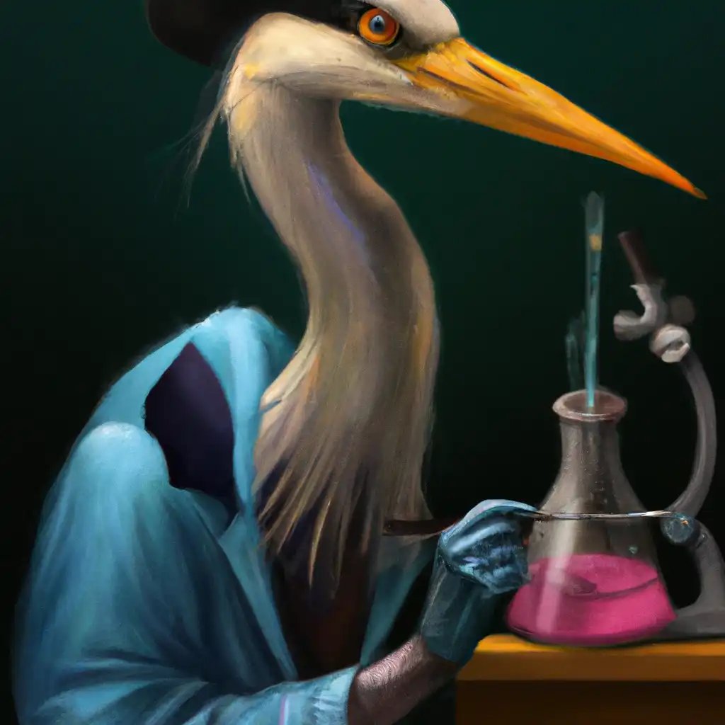 singlemint_io's tweet photo. #Badimals Mad Scientist Great blue heron excels at sourcing for the crew. Check out the #nft at https://t.co/Ym31FiVART https://t.co/s7btnSB1LM