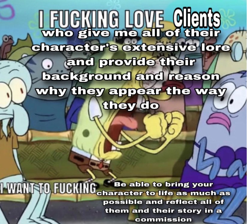 Never apologize for ranting to me about your character I adore it