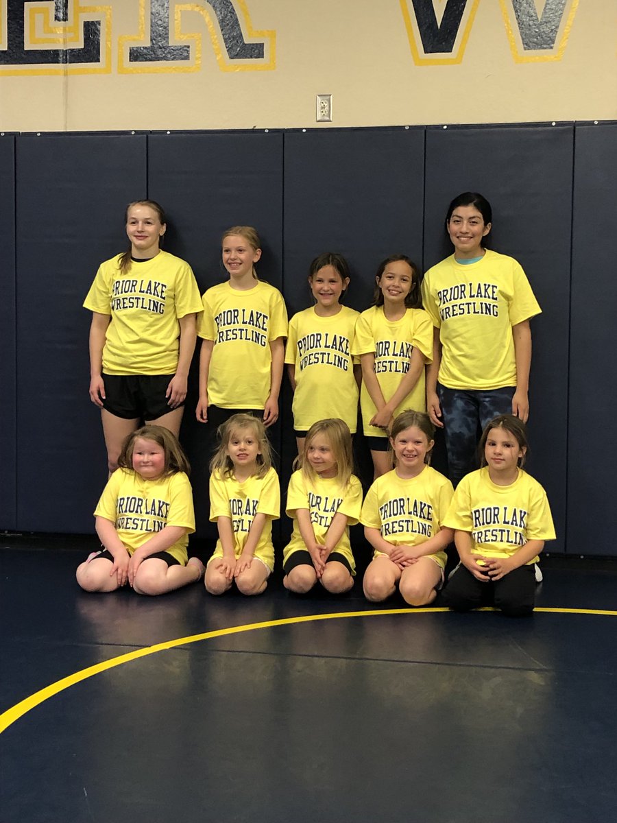 Huge THANK YOU to ⁦<a href="/emilyshilson22/">Emily Shilson</a>⁩ for running our 2 day girls camp.  Sixteen total girls tried wrestling for the first time! #PL4L ⁦<a href="/PLHSLakers/">Beth Fuller</a>⁩ ⁦<a href="/isd719/">Prior Lake-Savage Area Schools</a>⁩