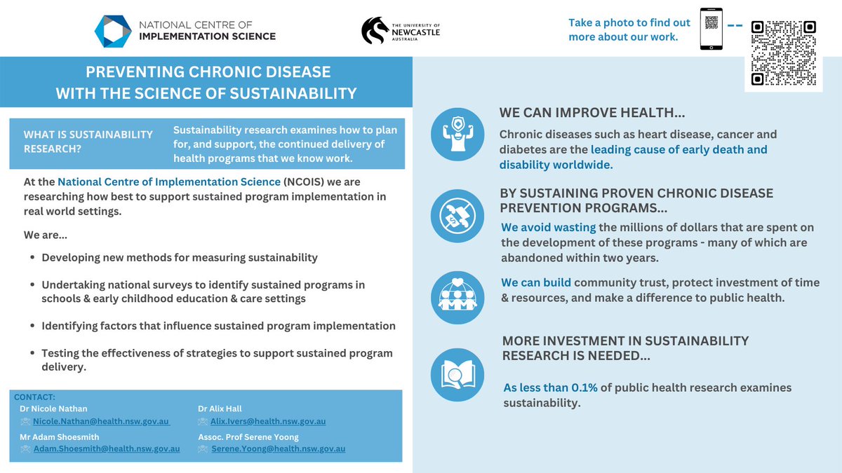 NCOISAustralia's tweet photo. ⏰Today's the day! 

Head along to the @NCOISAustralia workshop at #ICO2022 with @NicoleKNathan @Dr_Alix_Hall @adamjsmith_92 &amp; @SereneYoong to develop practical skills in #sustaining #chronicdisease #prevention interventions.

⏲️2.30 - 3.30 PM AEDT
📍 Meeting rooms 212 &amp; 213 https://t.co/IWIrEPbzUP