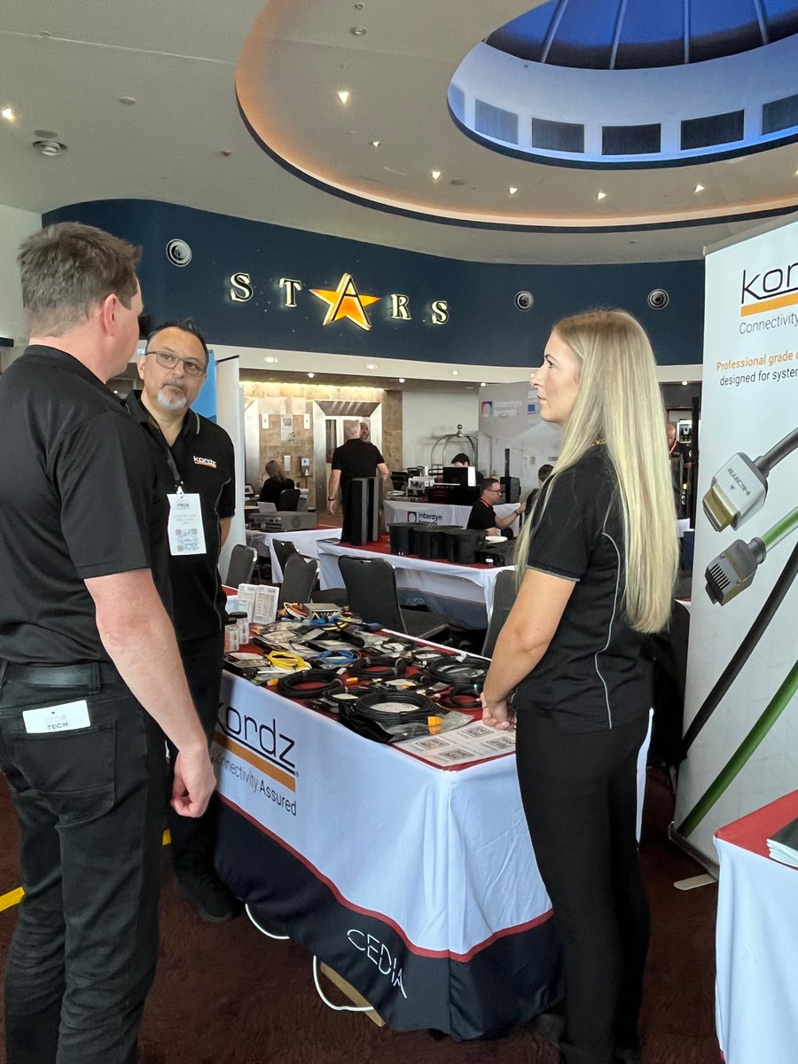 KordzAustralia's tweet photo. All smiles from Greg, James and the rest of the team today at the @CEDIA Tech Summit & Conference in Tweed Heads!
Things are off to a good start, and we hope to see plenty of you there!
#KordzAu #ConnectivityAssured #cedia #techsummits #cediatechsummits https://t.co/r744p5bqcK
