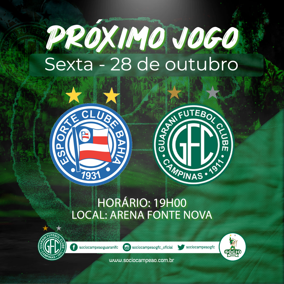 sociocampeaogfc's tweet photo. O próximo confronto do Guarani na #SérieB será contra o Bahia!
VAMOS, BUGRÃO! 💚🏹
#sociocampeao #guaranifc #bugre #brincodeouro #campinas #sociotorcedor #hsg #todossomosguarani #bugrino #bugrina #torcidadoguarani #futebolpaulista #programafidelidade #avantemeubugre https://t.co/QvEnKLwSEJ