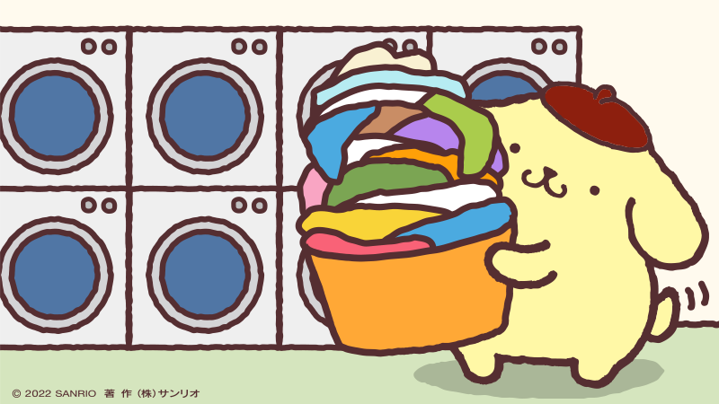 今日はお洗濯を楽しむんだ〜♪ 