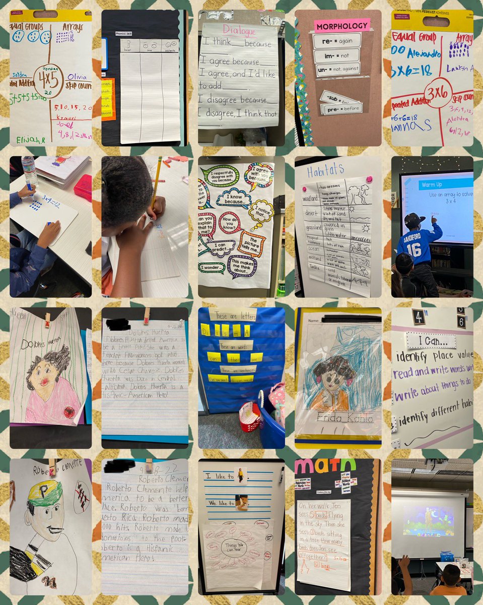 VVUSD_EL's tweet photo. It was so wonderful to see students  @vvusdbethune present and express their learning in multiple ways during our ELD Strategy Spotlight Walkthroughs. Tons of choice represented. Check out the writing on #DoloresHuerta &amp; #RobertClemente #UDL #Equity #Diversity #Multilingualism🤩 https://t.co/Husst2JVja