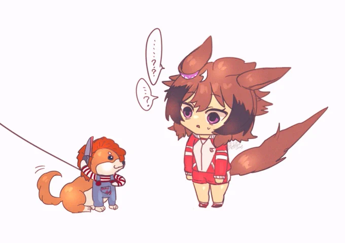 ウマさんぽと聞いておさんぽ感あるイラストを再掲。(ウマ娘プリティーダービー:シンコウウインディ) 