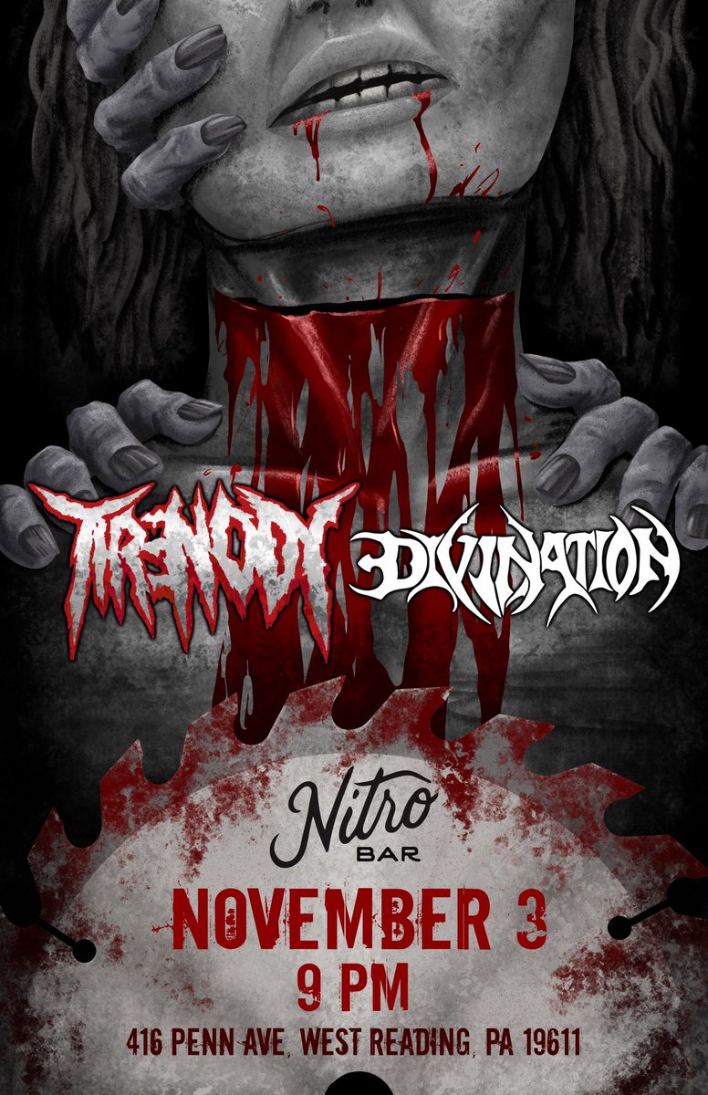 The wait has been long enough! Divination and Threnody come together for a night of rockin your face off! #deathmetalhead 
#deathmetalband #deathmetal #livemusic #osdm #deathmetalmerch #music #ReadingPA #metalguitars