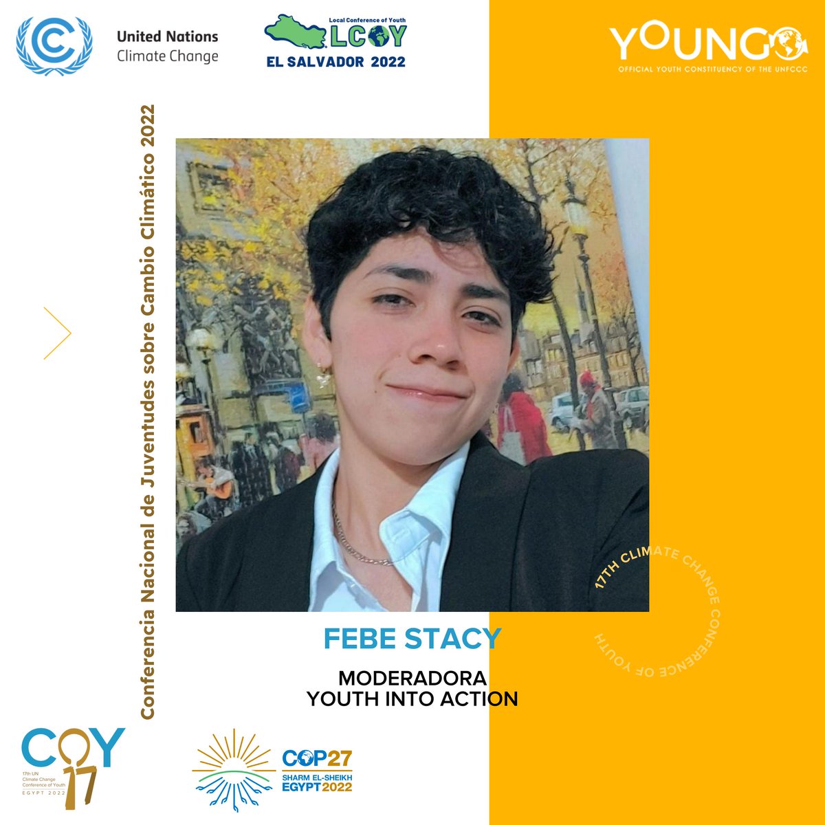 HubFSsv's tweet photo. 📌 En esta segunda parte de la #LCOYESA2022 🇸🇻, realizaremos un panel foro bajo la temática de “Justicia Climática y Activismo Climático”, en el cual contaremos con la participación de panelistas que generarán aportes valiosos desde sus conocimientos y experiencias 🤩🌎✨ https://t.co/MwA7mYyvJU