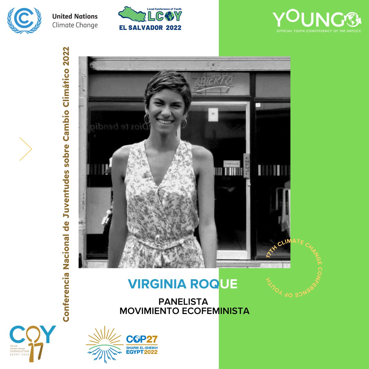 HubFSsv's tweet photo. 📌 En esta segunda parte de la #LCOYESA2022 🇸🇻, realizaremos un panel foro bajo la temática de “Justicia Climática y Activismo Climático”, en el cual contaremos con la participación de panelistas que generarán aportes valiosos desde sus conocimientos y experiencias 🤩🌎✨ https://t.co/MwA7mYyvJU