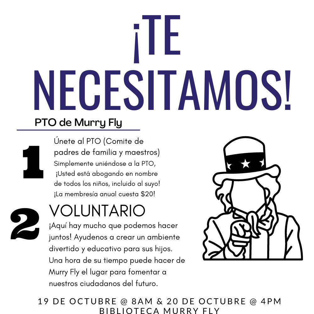 FlyElementary's tweet image. Join Murry Fly’s PTO