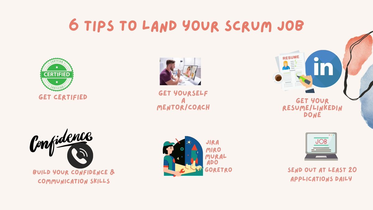 TechCenk's tweet photo. Follow these tips and land a 6 figure job in Scrum....send a DM now https://t.co/7oa8O11EjP
