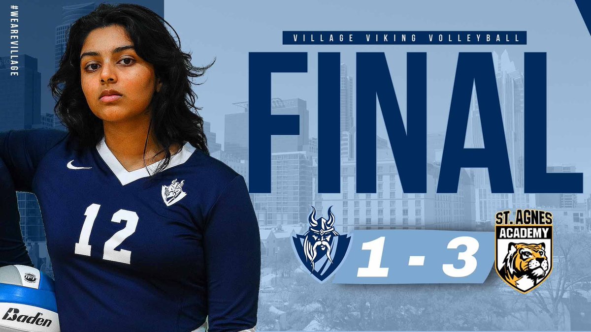 Villageteams's tweet photo. Girls volleyball falls at home.

#VikingsVB
#weareVILLAGE https://t.co/PraQAoWS34