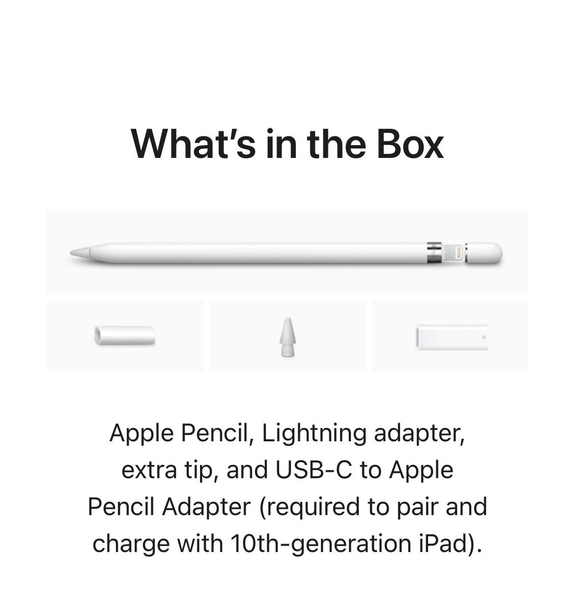jsla01's tweet photo. Apple’s accessories’ accessory USBC to Apple Pencil 1 adapter… @TailosiveTech @RandyVazquez https://t.co/q8B9maTc8V