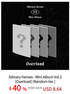 Ktown4u_TH's tweet photo. #Ktown4u TH X #Xdinary_Heroes @xheroestore

💿Xdinary Heroes - Mini Album Vol.2 [Overload] (Random Ver.)
😙Truemoney payment is available

ลด40%👉https://t.co/Hd3G3yQqIM

#Xdinary_Heroes #Overload https://t.co/6iXXAWzAYY